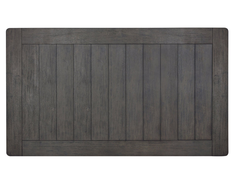 Echo 7pc Dining Table Set with Table & 6 Chairs, Storage Drawers, Trestle Base, 70\"W - White/Grey