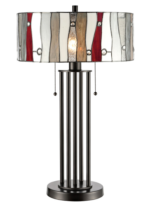 Evelyn 27\" Tiffany Style Hand-Blown Glass Table Lamp
