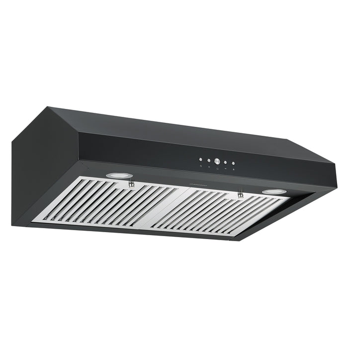 Ancona 30\" Ducted Under Cabinet Range Hood - AN-18042BLK