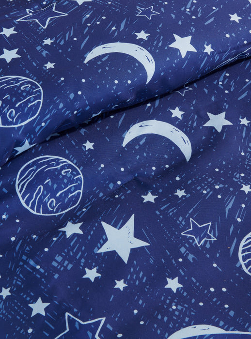 Galaxy 4-Piece Full Comforter Set - Blue