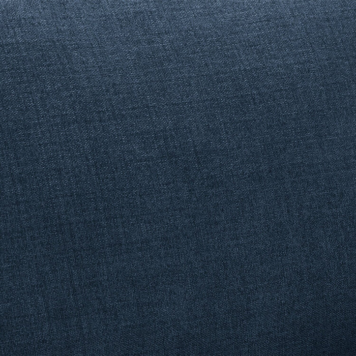 Cindy Crawford Home Gena 2-Piece Right-Facing Linen-Look Fabric Sectional with Wood Legs - Midnight Blue