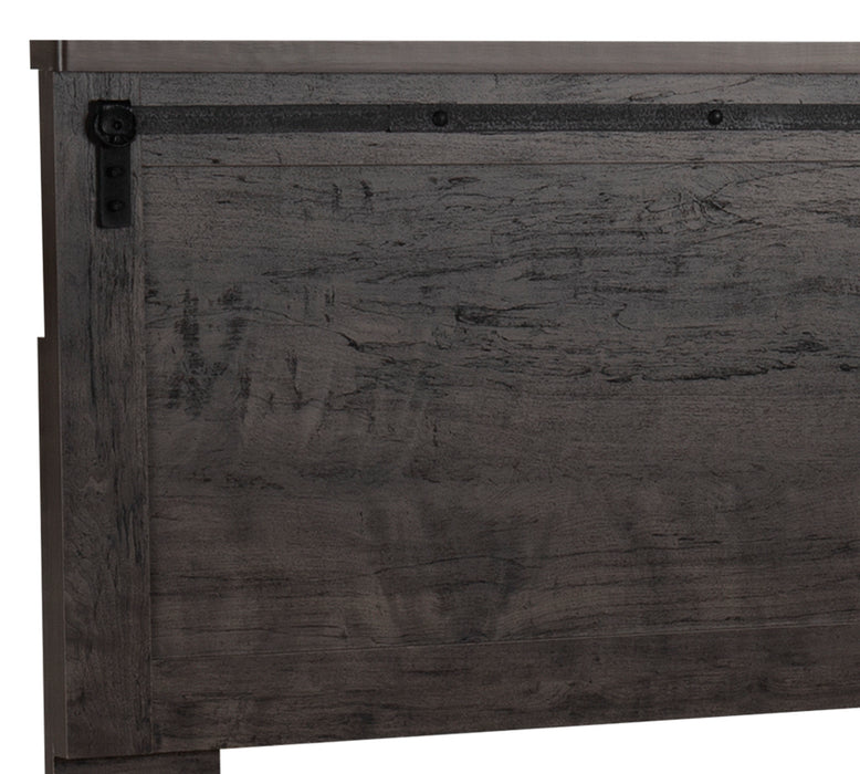 Grayson Panel Headboard, Made in Canada, Rustic, Dark Grey - King Size