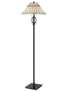 Hudson 62\" Tiffany Style Hand-Blown Glass Floor Lamp