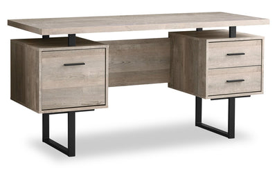 Teagan Reversible Desk - Taupe