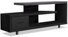 Rene 60\" Modern TV Stand with Storage and Cable Management for TVs up to 65\"- Black