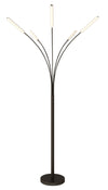Jakari 80\" Matte Black 5-Light LED Arc Floor Lamp
