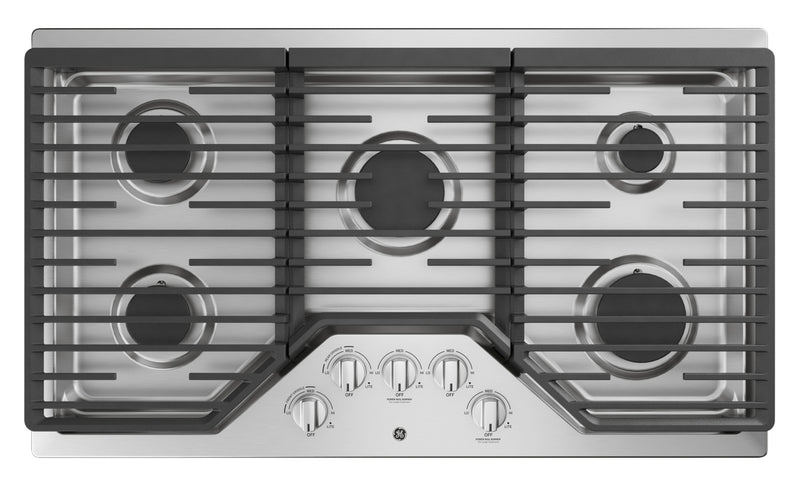 GE 36\" 5-Element Gas Cooktop - Stainless - JGP5036SLSS