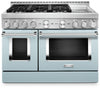 KitchenAid 6.3 Cu. Ft. Smart Gas Range with Self-Clean - Miami Blue - KFGC558JMB