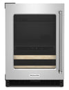KitchenAid 24\" 4.9 Cu. Ft. Undercounter Beverage Refrigerator - Stainless Steel - KUBL214KSB