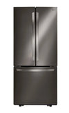 LG 30\" 22 Cu. Ft. French-Door Refrigerator - Smudge Proof Black Stainless Steel - LRFNS2200D