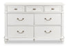 Livy 7-Drawer Dresser for Kids, 56\"W - White