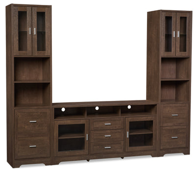 Melody 3-Piece Entertainment Centre with 60" TV Opening - Brown