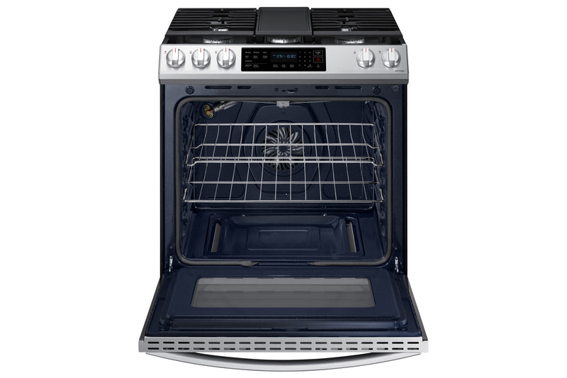 Samsung 6.0 Cu. Ft. SlideIn Gas Range with Fan Convection NX60T8