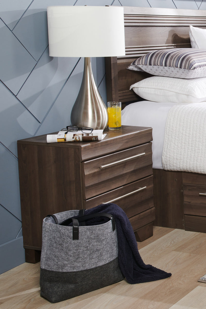 Olivia Bedside 2-Drawer Nightstand, 23.5