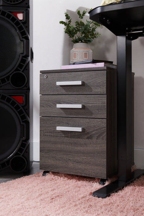 Oscar 15.75\" 3-Drawer Lateral Filing Cabinet - Distressed Grey