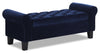 Sadie 53\" Storage Bench - Blue Velvet
