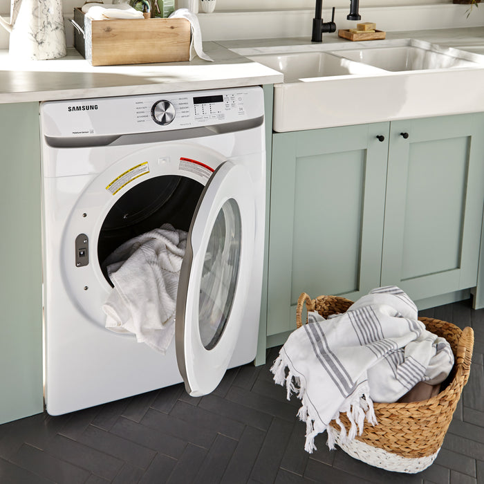 Samsung 5.2 Cu. Ft. Front-Load Washer and 7.5 Cu. Ft. Electric Dryer - White