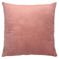 Velvet-Look Accent Pillow - Pink