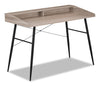 Jeremy 47.25\" Office Desk with Small Hutch - Taupe