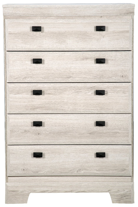 Yorkdale Bedroom Chest of Drawers, 5-Drawer, 31.1\"W x 47.4\"H, Made in Canada - White