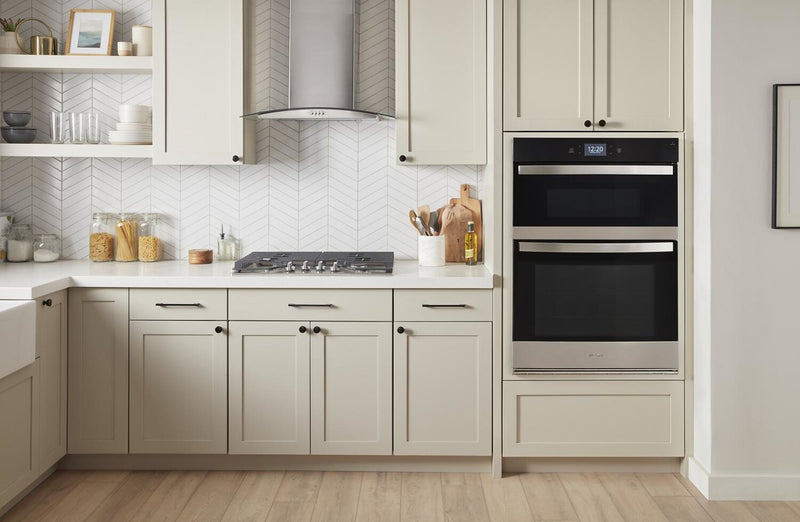 Whirlpool 30\" 4.3 Cu. Ft. Electric Combination Wall Oven with True Convection - Fingerprint Resistant Stainless Steel - WOEC7027PZ