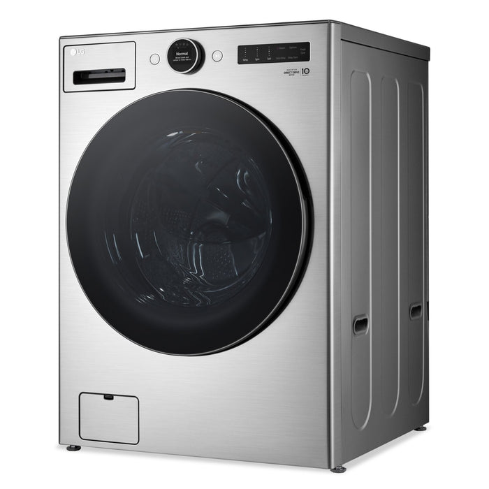 LG 5.2 Cu. Ft. Smart Front-Load High-Efficiency Steam Washer - Graphite Steel - Stackable - WM5500HVA