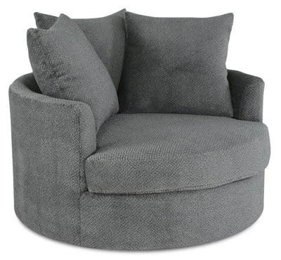 Grande Chenille Cuddler Chair - Teddy Nightfall