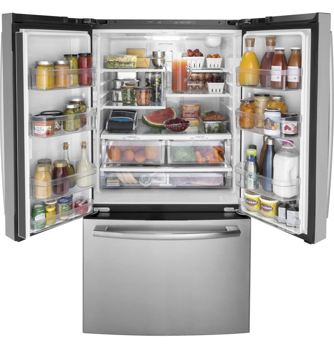 GE 36\" 27 Cu. Ft. French-Door Refrigerator - Stainless - GNE27JYMFS