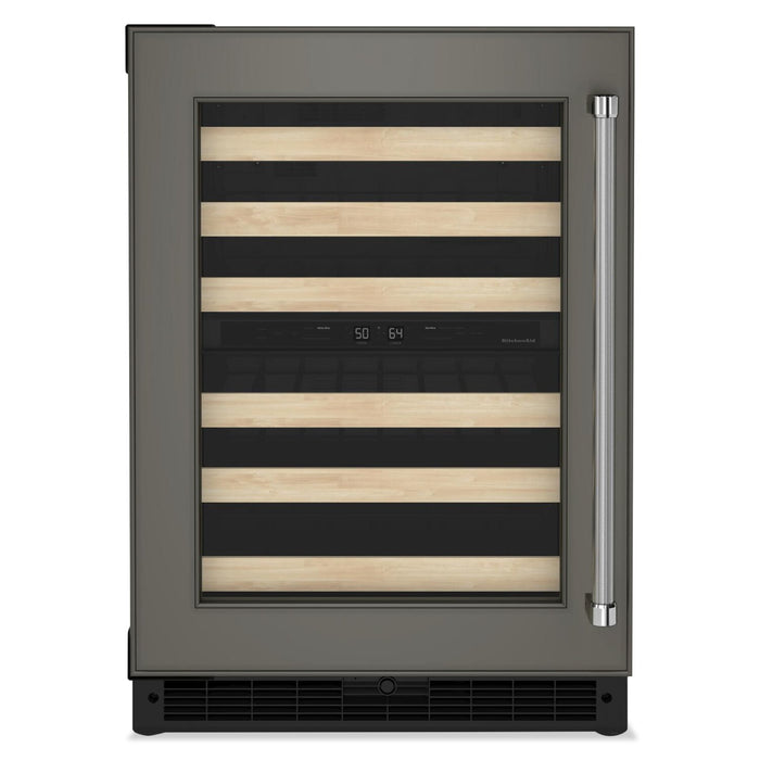 KitchenAid 24\" 5 Cu. Ft. Undercounter Wine Refrigerator - Panel Ready - KUWL214KPA