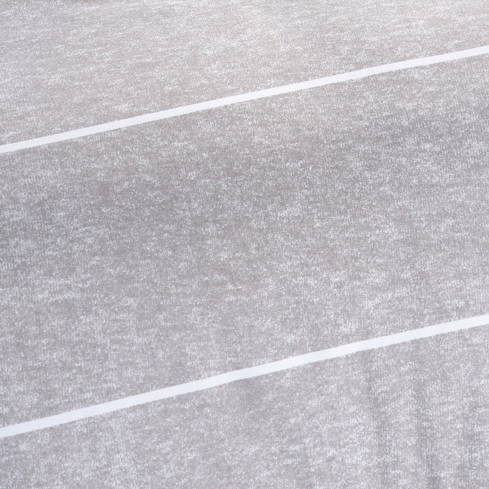 Stripes 3-Piece Full/Queen Comforter Set - Grey