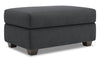Made in Canada Customizable Sofa Lab The Trunk 39\" Linen-Look Fabric Storage Ottoman - Pax Pepper Grey