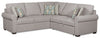 Scott Living Haven 2-Piece Right-Facing Chenille Fabric Sleeper Sectional - Grey