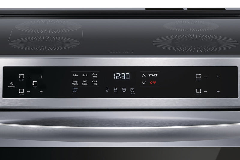 Frigidaire 5.3 Cu. Ft. Induction Range With Easy-to-Clean Cooktop and Convection Bake - Stainless Steel - FCFI308CAS