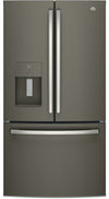 GE 36\" 25.5 Cu. Ft. French-Door Refrigerator - Slate - GFE26JMMES