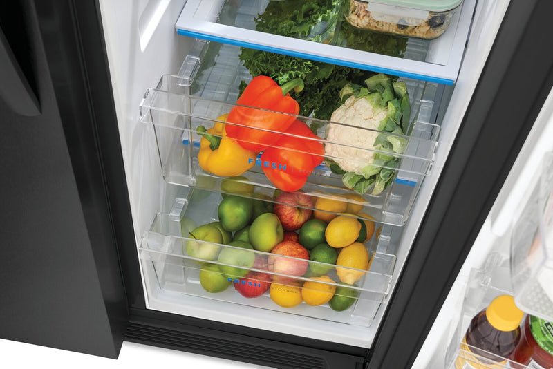 Frigidaire 33\" 22.3 Cu. Ft. Standard-Depth Side-by-Side Refrigerator - Black Stainless Steel - FRSS2323AD