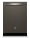 GE 24\" 47 dBA Built-In Top-Control Dishwasher with Dry Boost Technology - Slate - GDT650SMVES
