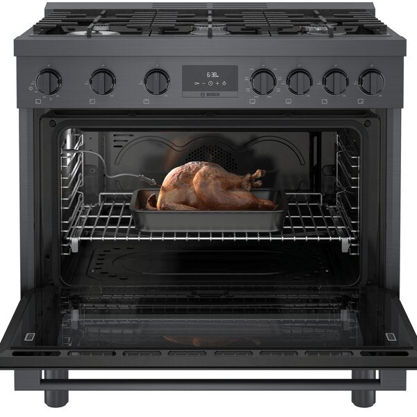 Bosch 800 Series 3.5 Cu. Ft. Dual Fuel Freestanding Range - HDS8645C