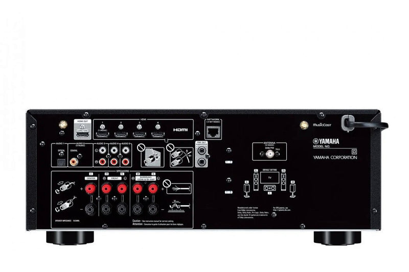Yamaha RX-V4A AV Receiver with CINEMA DSP 3D and Voice Assistant Compatibility - RXV4A B