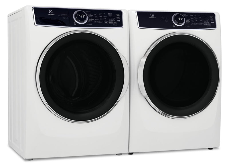 Electrolux 5.2 Cu. Ft. Front-Load Washer and 8 Cu. Ft. Electric Dryer - White