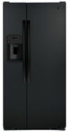 GE 33\" 23.2 Cu. Ft. Side-by-Side Refrigerator - Black - GSS23GGPBB