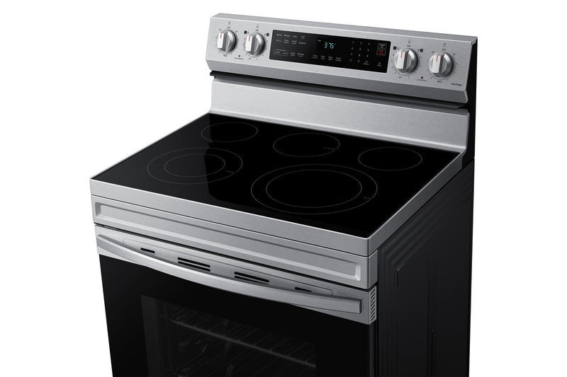 Samsung 6.3 Cu. Ft. Smart Electric Free Standing Range with Air Fry - Stainless Steel - NE63A6511SS/AC