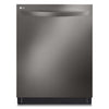 LG 24\" 42 dBA Built-In Top-Control Smart Dishwasher with QuadWash®Pro - Smudge Proof Black Stainless Steel - LDTH7972D