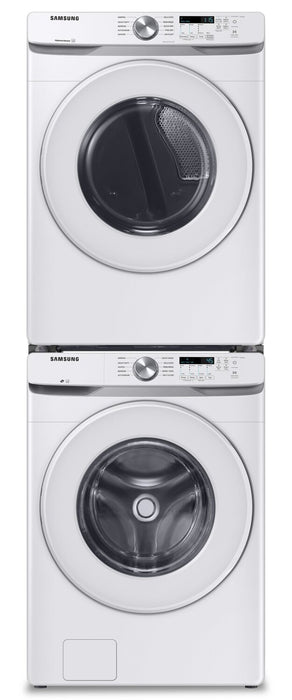 Samsung 5.2 Cu. Ft. Front-Load Washer and 7.5 Cu. Ft. Electric Dryer - White