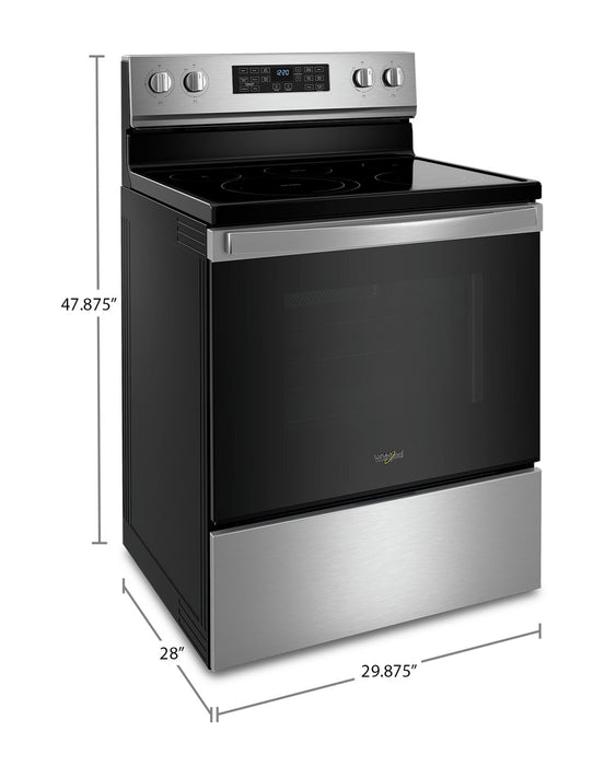 Whirlpool 5.3 Cu. Ft. Electric Range with Air Fry and Self-Clean - Fingerprint Resistant Stainless Steel - YWFE550S0LZ