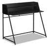 Lawson 47.25\" Office Desk with Small Hutch - Black