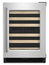 KitchenAid 24\" 5 Cu. Ft. Undercounter Wine Refrigerator - Stainless Steel - KUWR214KSB