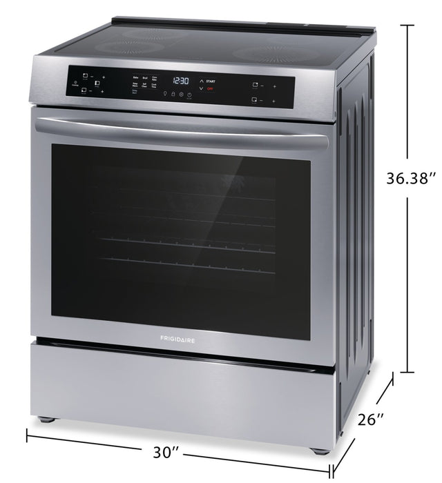 Frigidaire 5.3 Cu. Ft. Induction Range With Easy-to-Clean Cooktop and Convection Bake - Stainless Steel - FCFI308CAS