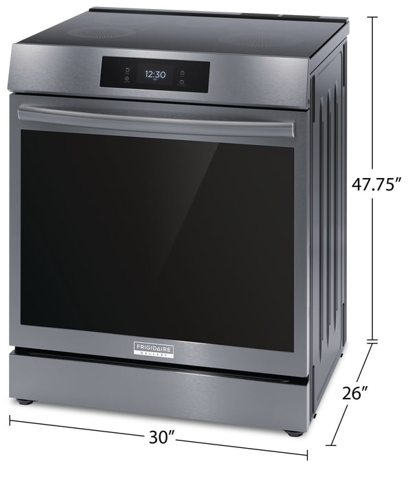 Frigidaire Gallery 6.2 Cu. Ft. Induction Range With Total Convection and Easy-to-Clean Cooktop - Smudge-Proof® Black Stainless Steel - GCFI306CBD