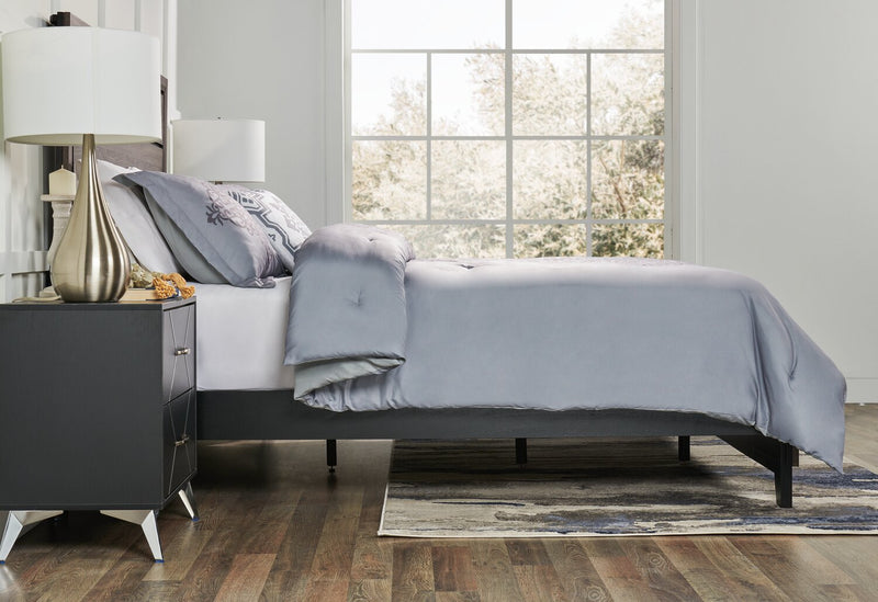 Arista 4-Piece Full/Queen Comforter Set - Grey