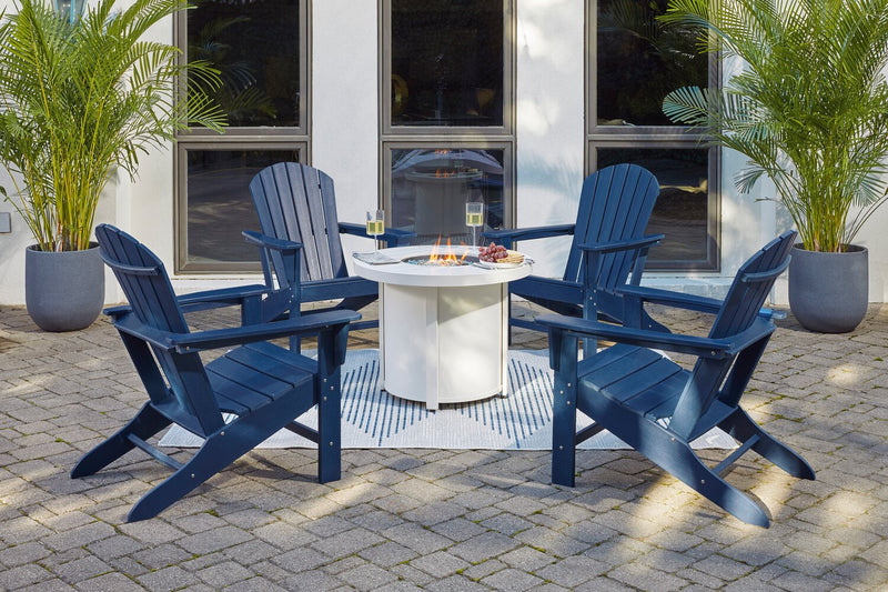 Bask Outdoor Patio Adriondack Chair - High Density Plastic, UV & Weather Resistant - Blue